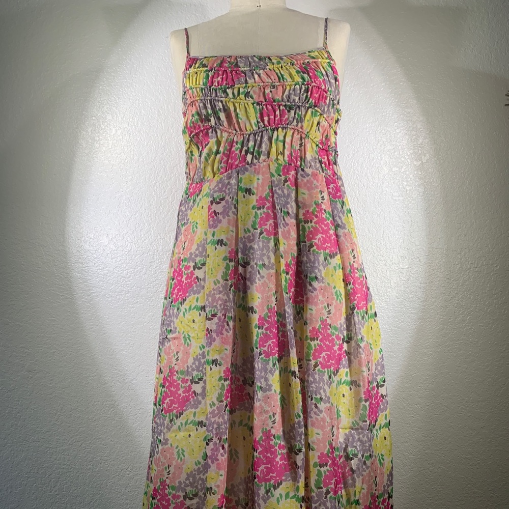 NWT 4LNL Johnny Was Midi Strap Dress Sz S
